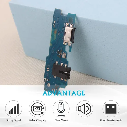 Vista 2 de Puerto de carga USB para Samsung Galaxy A32 5G Dock Conector Cargador Junta Flex Cable Asamblea Reemplazo para A326U con Herramientas