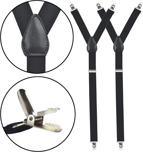 Vista 2 de HOLDEM Camisa mejorada para hombre hecha en Estados Unidos ajustable elástica estilo Y 1 pulgada de ancho