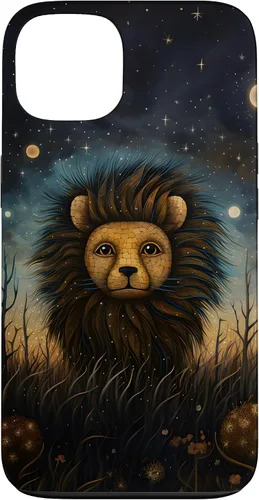 Vista 7 de iPhone 16 Lion at Twilight Lindas estrellas de león en la noche
