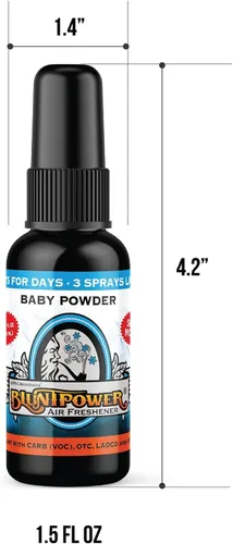 Vista 2 de BluntPower - Ambientador concentrado a base de aceite de 1 onza y aceite para quemador, polvo de bebé (paquete de 3)