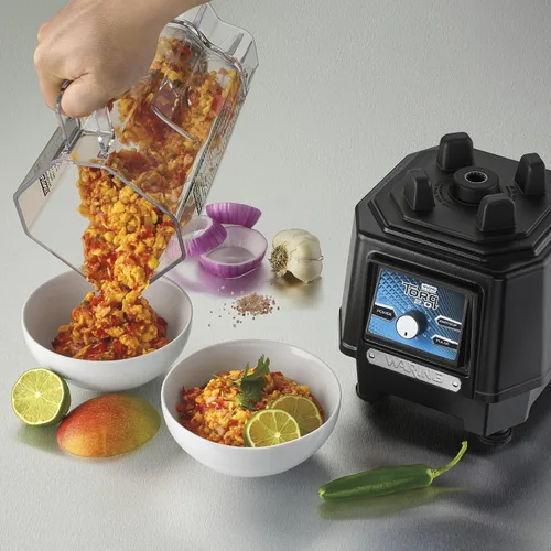 Vista 7 de Batidora Waring Torq con tarro de copoliéster de 48 onzas y panel táctil y velocidad variable 2 Horsepower Motor, Electronic Touchpad and Variable