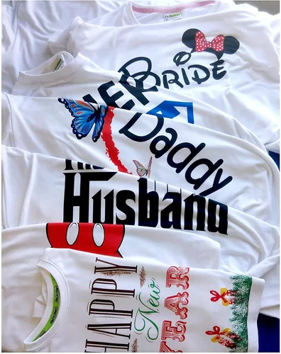 Vista 6 de picontshirt Juego de camisas a juego para novio y novia recién casados, Negro