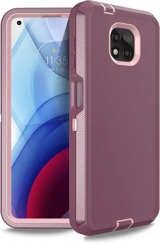 Vista 12 de Funda para Moto G Power 2021, Motorola G Power 2021, resistente a prueba de golpes, protección a prueba de polvo, 3 en 1, funda protectora Negro