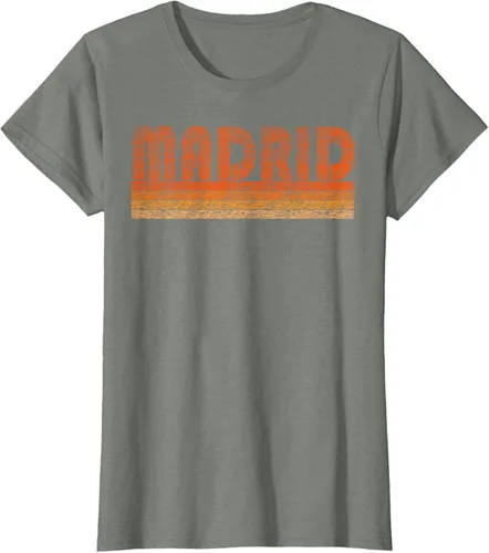 Vista 13 de clásico Retro Madrid playera, hombre 3XL, Asphalt Negro
