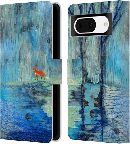 Vista 14 de Head Case Designs Officially Licensed Wyanne Half Light Nature 2 Leather Wallet Case Compatible with Google Pixel 8