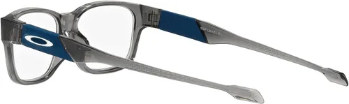 Vista 5 de Oakley Oy8021a - Marco cuadrado para lentes graduados de nivel superior para niños, lente demoahumado gris pulido