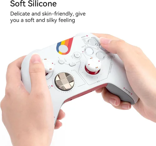 Vista 4 de GeekShare 4PCS Silicone Thumb Grip Caps Compatible with Xbox One/Xbox Series X Controller, Anti-Slip Joystick Cover - Starry Sky Design