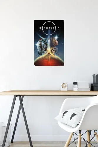Vista 6 de Trends International Starfield - Póster de pared Key Art, 14.72 x 22.37 pulgadas, paquete de póster premium y alfiler