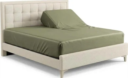 Vista 27 de Royal Tradition Sábana bajera ajustable de viscosa de bambú, tamaño individual XL, bolsillo profundo, sábanas extremadamente suaves, beige sólido