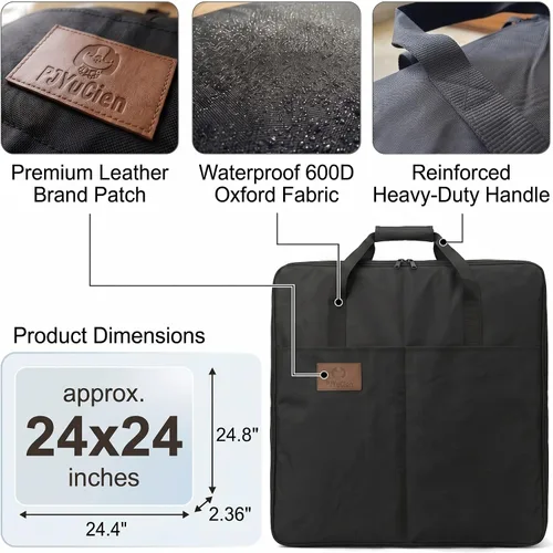 Vista 3 de PJYuCien Bolsa de Almacenamiento para Corralito de Perros, Adecuada para Corralito Plegable de Ejercicio para Mascotas de 61x61 cm, Valla