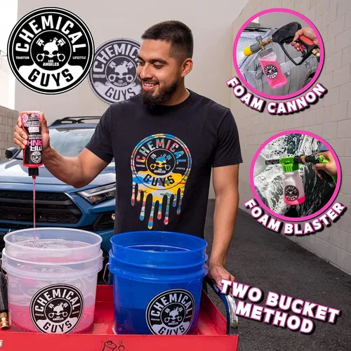 Vista 3 de Jabón de limpieza para automóvil de Chemical Guys, Mr. Pink, 16 oz, Rosado