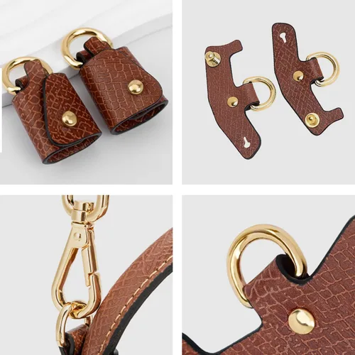 Vista 2 de Chispee Correa para bolsa, accesorios para bolsa de hombro, bolsa cruzada de bola de masa hervida, accesorios de conversión perforados para correa
