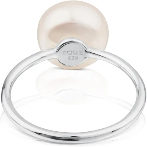 Vista 2 de Anillo TOUS Sweet Dolls en plata de ley con perla.
