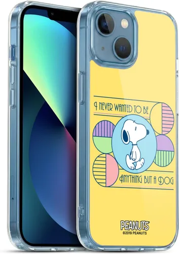 Vista 111 de Head Case Designs Snoopy Deco Dreams - Funda de gel suave con licencia oficial de Peanuts Blue Pattern compatible con Apple iPhone 7 Plus/iPhone 8