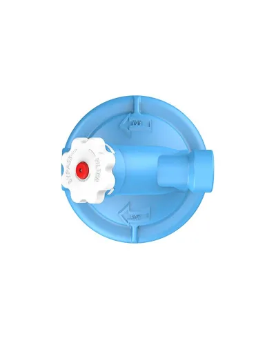 Vista 4 de Pentair OMNIFilter BF55 - Carcasa para filtro, carcasa de filtración de agua azul grande de alta calidad de 20 pulgadas para toda la casa con bypass