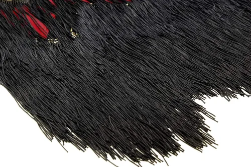 Vista 7 de Vestido de fiesta con flecos de flapper de los años 20 para mujer con diseño de gran Gatsby