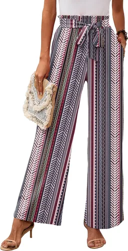 Vista 63 de Heymoments Wide Leg Pant for Women High Waist Trouser A01-negro