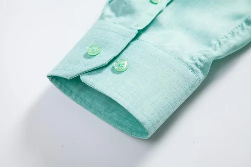 Vista 6 de Camisas de manga larga para hombre, casuales, elegantes y elegantes