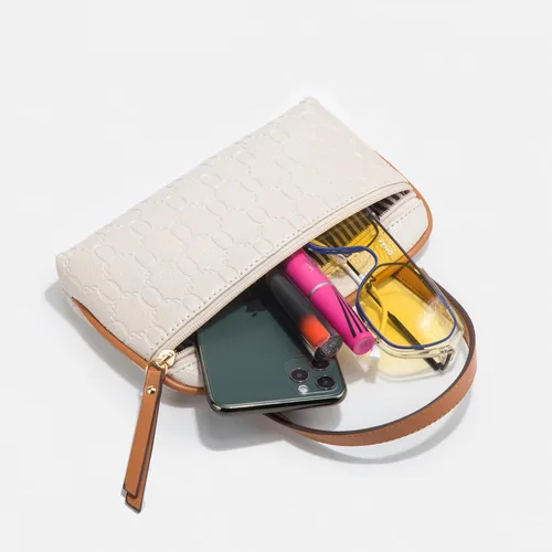 Vista 4 de Bolso de mano de moda para mujer, bolso de hombro, asa superior, juego de 4 piezas