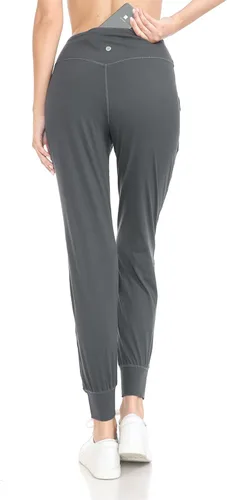 Vista 9 de Leggings Depot ActiveFlex Jogger - Pantalones de yoga para mujer con bolsillos Negro