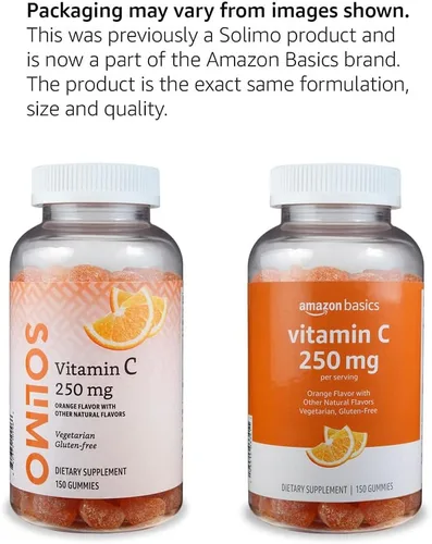 Vista 2 de Solimo - Vitamina C - 0.008 onzas, 150 gomitas (2 gomitas por porción), apoyo al sistema inmune