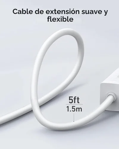 Vista 5 de [Usado] Anker Regleta de alimentación 511 con USB C, para viajes, 2 tomas de corriente y 3 puertos USB, cable de extensión suave de 5 pies, entrega