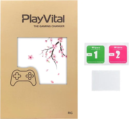 Vista 7 de PlayVital Juego de 2 calcomanías protectoras para ROG Ally, calcomanías personalizadas de vinilo para consola de juegos portátil ROG Ally, flor