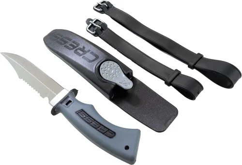 Vista 3 de Cressi Cuchillo compacto de acero inoxidable moderno para uso durante el buceo - Norge: diseñado en Italia