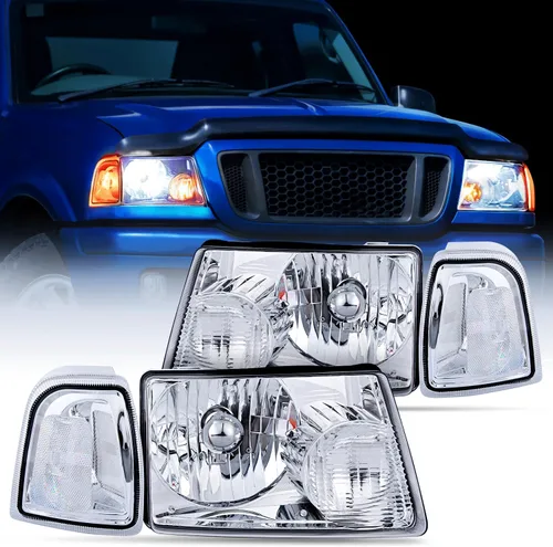Vista 10 de Nilight Conjunto de Faros Delanteros Compatible con Ford Ranger 2001 2002 2003 2004 2005 2006 2007 2008 2009 2010 2011 Faro de Repuesto Carcasa