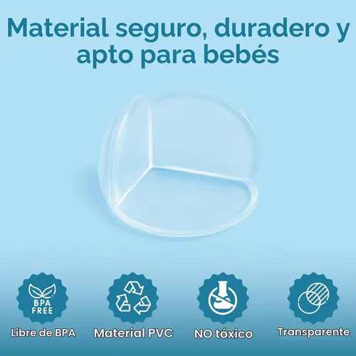 Vista 7 de Paquete de 15 protectores de esquina de mesa en forma de bola para Transparente Transparente 15 Piezas Redondo