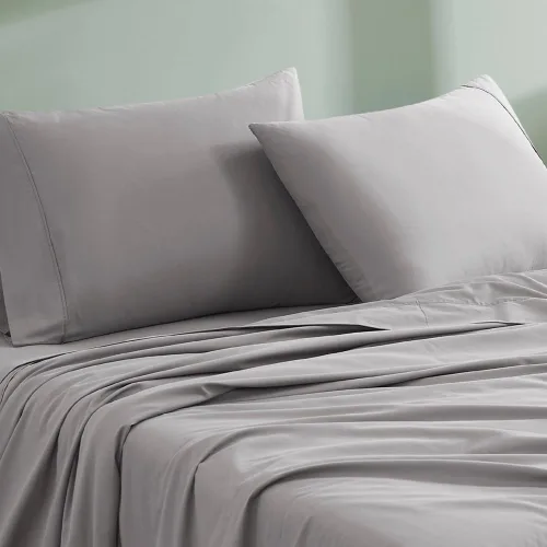 Vista 13 de Linen Closet juego de sábanas de 100 % algodón orgánico de tamaño individual de 3 piezas - Tejido de percal suave, sábanas frescas, frescas, suaves