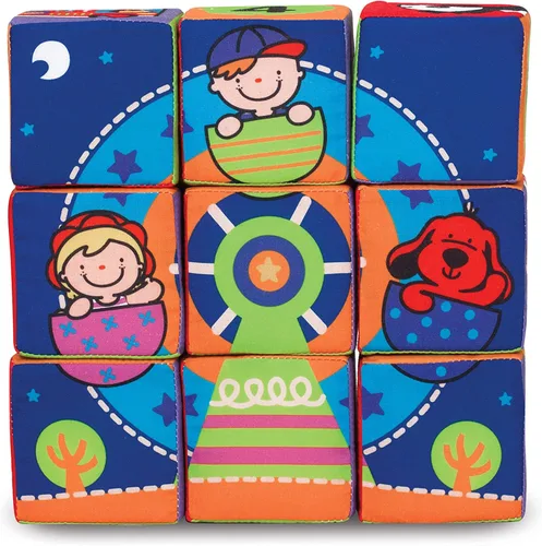 Vista 4 de Melissa & Doug K 's Juego de bloques blandos para combinar y construir para niños