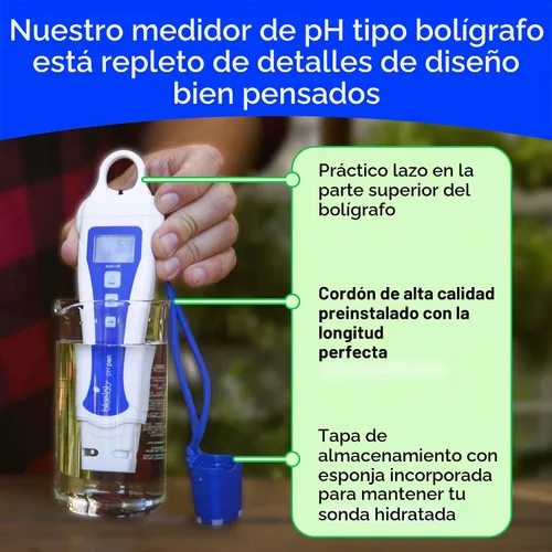 Vista 3 de Bluelab PENSTP Paquete Inicial de pH y Conductividad - Kit de Gestión de Solución Nutritiva de Precisión con Medición de Temperatura, Plumas