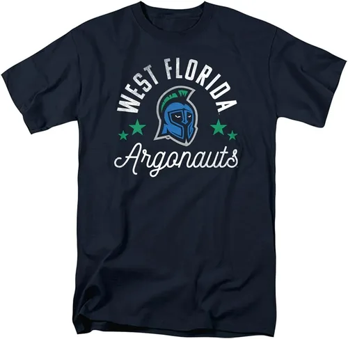 Vista 60 de Collegiate Distressed Mascot Unisex Adult T Shirt Collection 3 Universidad de Adelphi