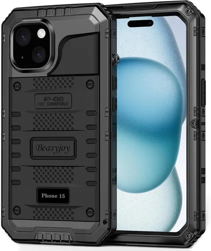 Vista 17 de Beasyjoy Funda de Metal para iPhone SE 2022/2020/8/7, Funda Impermeable Resistente con Protector de Pantalla, Protección de Cuerpo Completo Grado