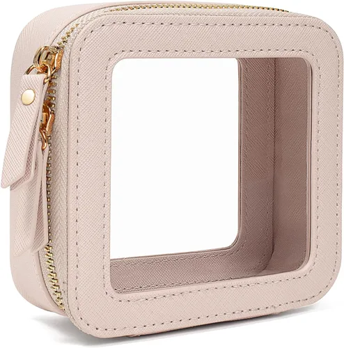 Vista 13 de LETGO Bolsas de Maquillaje Transparentes, Bolsa de Aseo Aprobada por la TSA con Cierre, Organizador de Maquillaje Transparente de Gran Capacidad