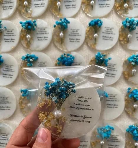 Vista 5 de Custom Fridge Magnets,Wedding Favors,Magnet Set,Engagement Gift,Wedding Guest Gifts,Flower Magnet Favor for Guest,Baby Shower