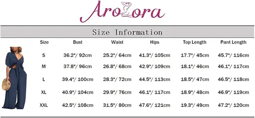 Vista 5 de Aro Lora - Conjunto de 2 piezas para mujer, con parte superior drapeada sin mangas y pantalón con piernas anchas