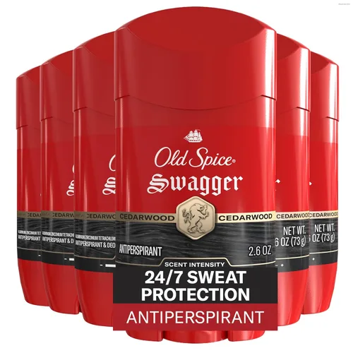 Vista 11 de Old Spice Swagger - Desodorante sin aluminio para hombre, fragancia a lima y cedro, Red Collection, 3 oz (paquete de 3)