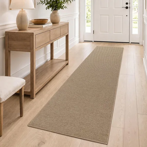 Vista 34 de DEXI Tapete delgado para puerta de entrada interior, 24 x 36 pulgadas Beige