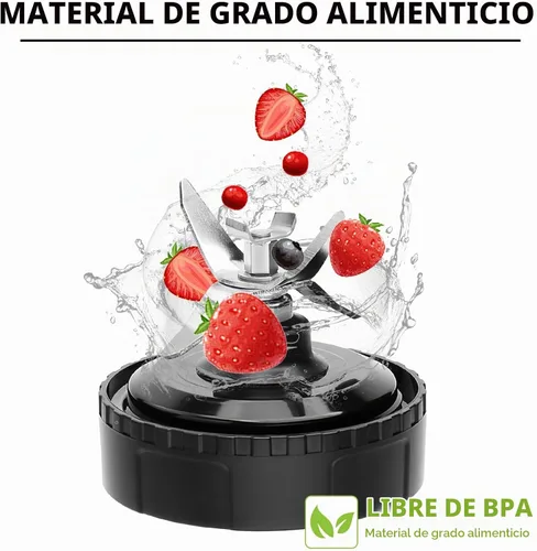 Vista 7 de Piezas de repuesto para licuadora de 6 aletas compatibles con licuadora Ninja, cuchilla para Ninja BL660 BL660C BL663 BL663CO BL770 BL770A BL770W