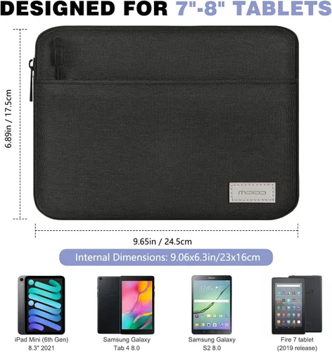 Vista 2 de MoKo Funda para Tablet de 7-8 Pulgadas, Estuche de Transporte Compatible con Nuevo iPad mini (A17 Pro) 8.3" 2024, iPad mini 6 / iPad mini 5 / iPad