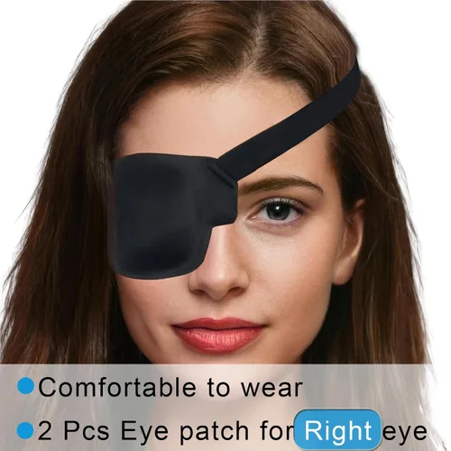 Vista 6 de Conjunto de parches para ojos: 6 parches suaves y ajustables para ambliopía y 2 parches médicos 3D para ojos (ojo derecho)