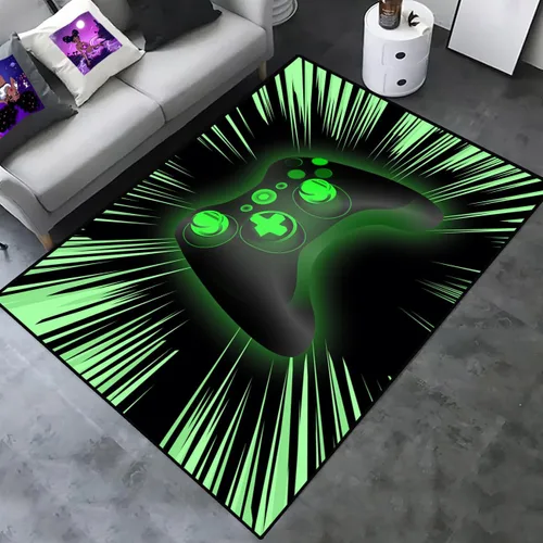 Vista 12 de Alfombras de juegos para niños y adolescentes, decoración de dormitorio, alfombras de jugador para sala de estar, alfombras de mando de gamepad