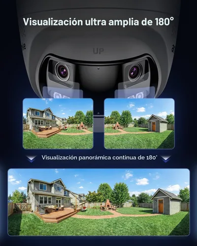 Vista 3 de ANNKE Sistema de cámara de seguridad PoE 4K con doble lente, gran angular de 180°, disco duro de 2 TB