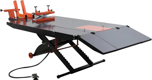 Vista 10 de APlusLift MT1500 1500LB Air Operated 24" Width Motorcycle ATV Lift Table