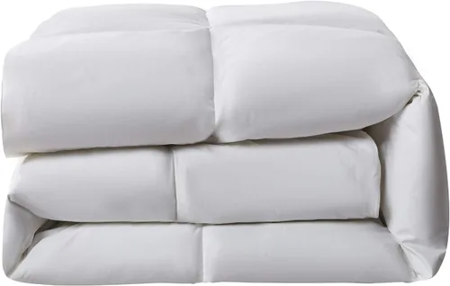 Vista 10 de Serta Edredón de plumón de ganso de fibra de algodón tamaño Queen, relleno de edredón 100% algodón, edredón de ropa de cama hipoalergénico de lujo