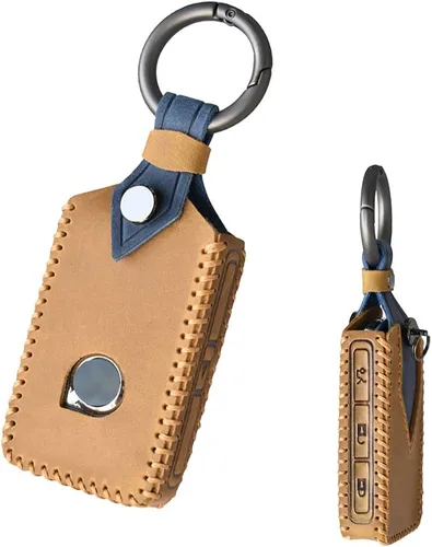 Vista 10 de SANRILY Funda inteligente para llave Volvo 2021 con control remoto sin llave de protección completa, Azul