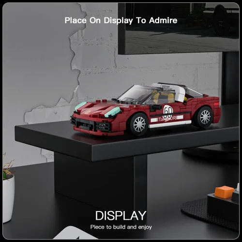 Vista 3 de Mould King Speed Champion 911 Targa - Juegos de construcción de automóviles con vitrina, modelos 27060 para adultos y niños de 8 años (362 piezas)