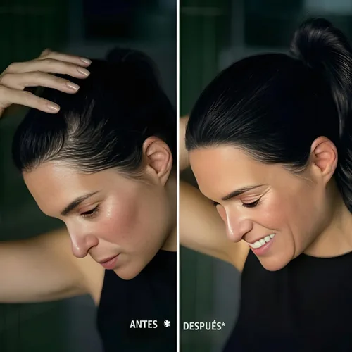 Vista 8 de Polvo de línea capilar para retoque de raíz negra, corrector de pérdida de cabello instantánea para cabello delgado, resistente al viento y al